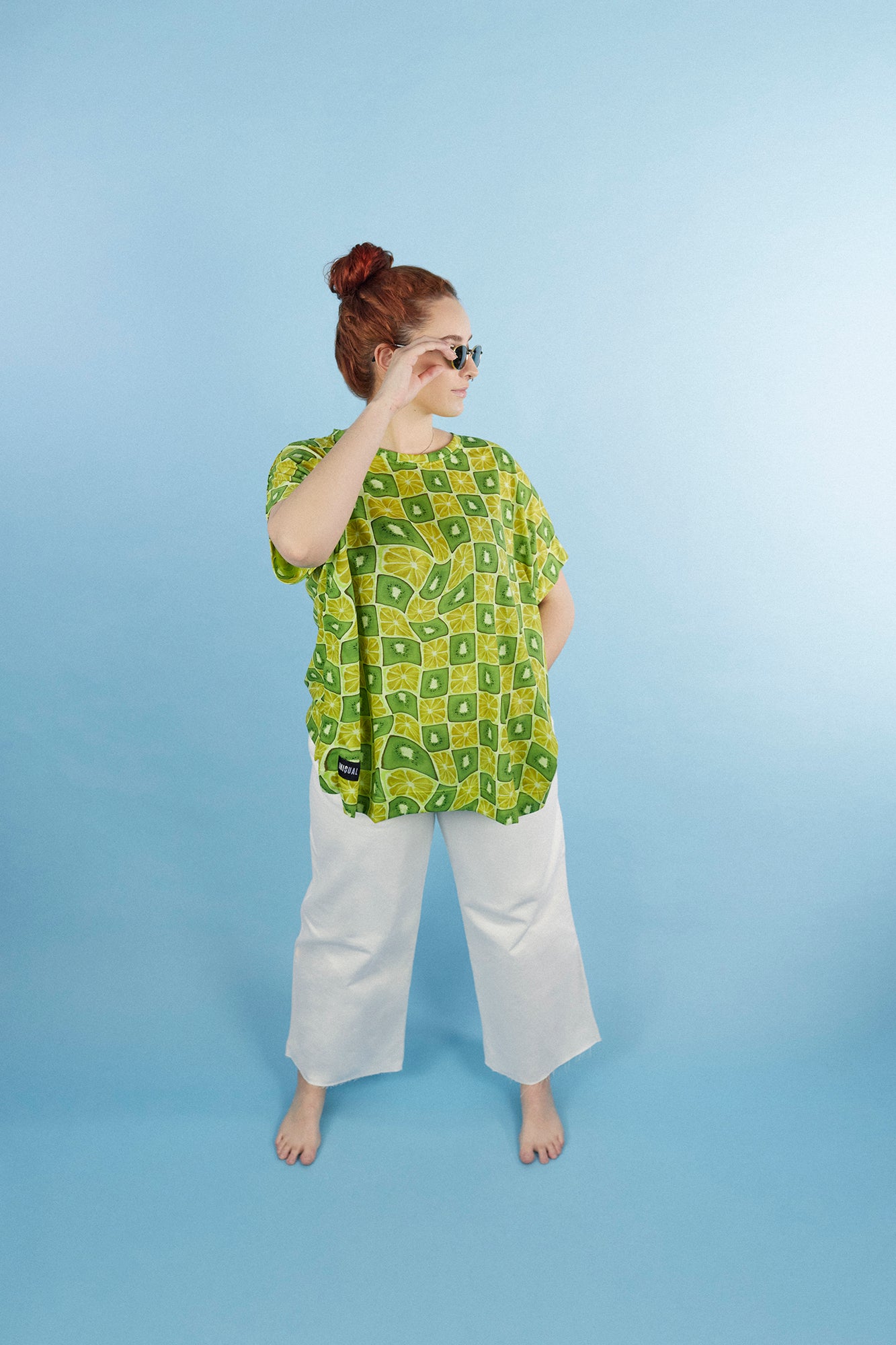 Oversized t-shirt with fruit print