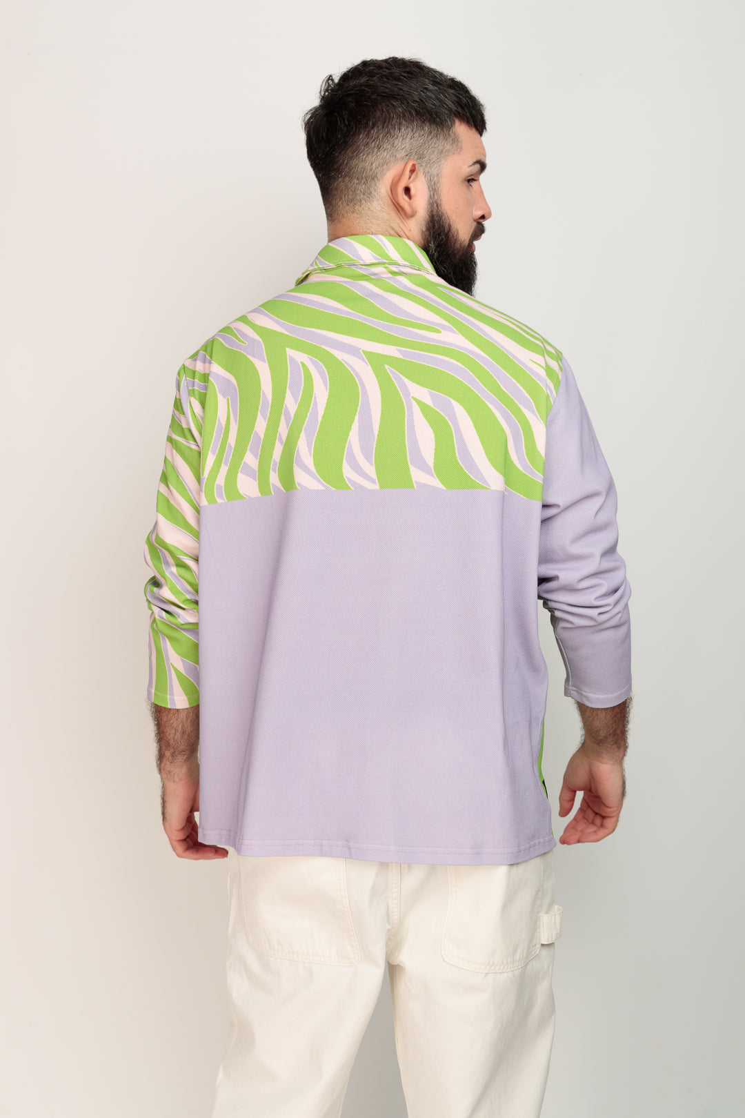 Camisa oversize unisex estampado animal print