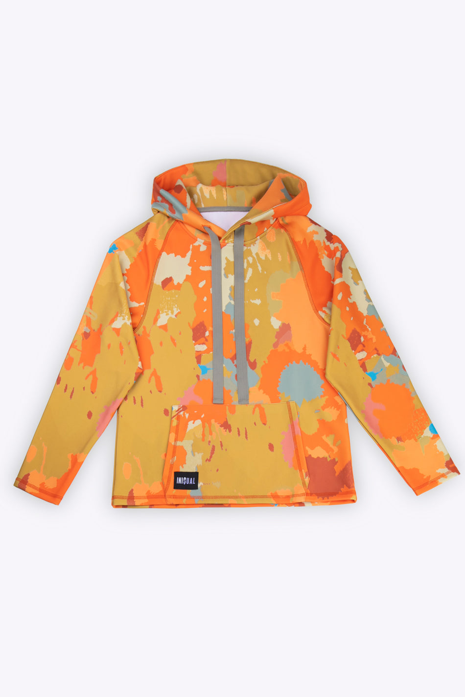 Unisex orange camouflage hoodie