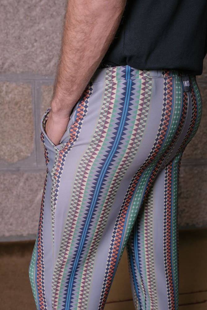 Pantalones joggers unisex con estampado geométrico
